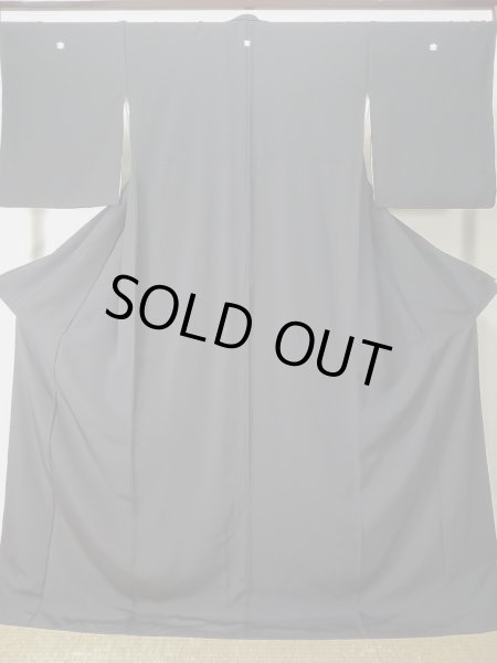 画像1: L0224V  喪服 女性用着物  シルク（正絹）   黒,  【中古】 【USED】 【リサイクル】 ★★★☆☆ (1)