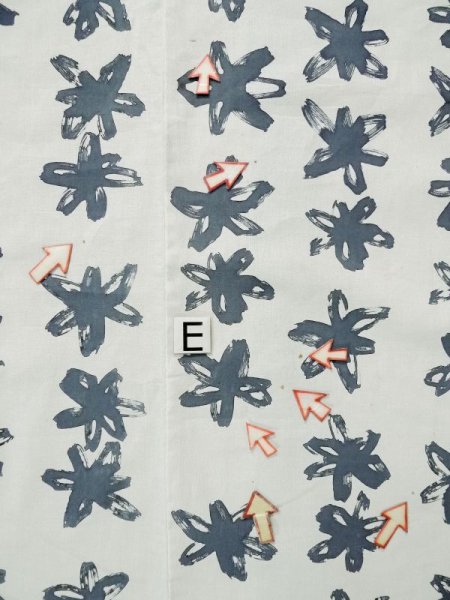 画像19: L0309C  浴衣(日本製) 女性用着物  綿麻   オフ ホワイト, 花 【中古】 【USED】 【リサイクル】 ★★☆☆☆ (19)