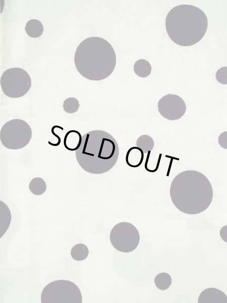 画像3: L0309F  浴衣(日本製) 女性用着物  麻   オフ ホワイト, 小さな点々 【中古】 【USED】 【リサイクル】 ★★☆☆☆ (3)