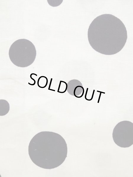 画像7: L0309F  浴衣(日本製) 女性用着物  麻   オフ ホワイト, 小さな点々 【中古】 【USED】 【リサイクル】 ★★☆☆☆ (7)