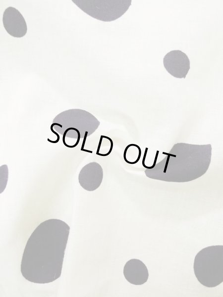 画像10: L0309F  浴衣(日本製) 女性用着物  麻   オフ ホワイト, 小さな点々 【中古】 【USED】 【リサイクル】 ★★☆☆☆ (10)