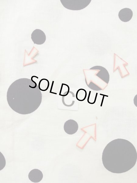 画像15: L0309F  浴衣(日本製) 女性用着物  麻   オフ ホワイト, 小さな点々 【中古】 【USED】 【リサイクル】 ★★☆☆☆ (15)