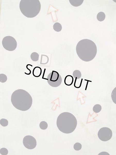 画像16: L0309F  浴衣(日本製) 女性用着物  麻   オフ ホワイト, 小さな点々 【中古】 【USED】 【リサイクル】 ★★☆☆☆ (16)