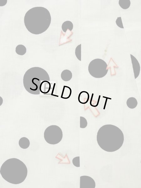 画像17: L0309F  浴衣(日本製) 女性用着物  麻   オフ ホワイト, 小さな点々 【中古】 【USED】 【リサイクル】 ★★☆☆☆ (17)