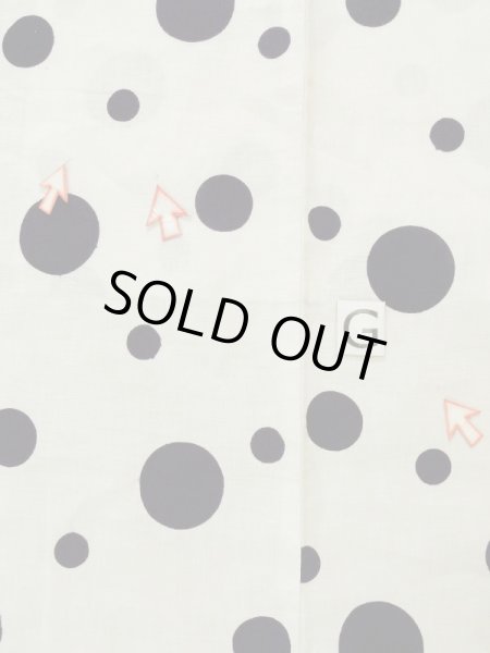 画像19: L0309F  浴衣(日本製) 女性用着物  麻   オフ ホワイト, 小さな点々 【中古】 【USED】 【リサイクル】 ★★☆☆☆ (19)