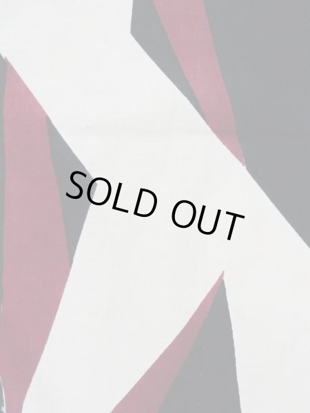 画像7: L0309J  浴衣(日本製) 女性用着物  麻   オフ ホワイト, 抽象的模様 【中古】 【USED】 【リサイクル】 ★★★☆☆ (7)