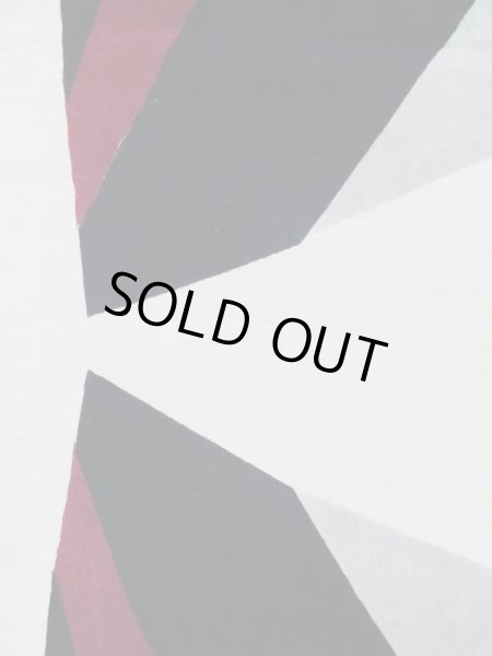 画像8: L0309J  浴衣(日本製) 女性用着物  麻   オフ ホワイト, 抽象的模様 【中古】 【USED】 【リサイクル】 ★★★☆☆ (8)