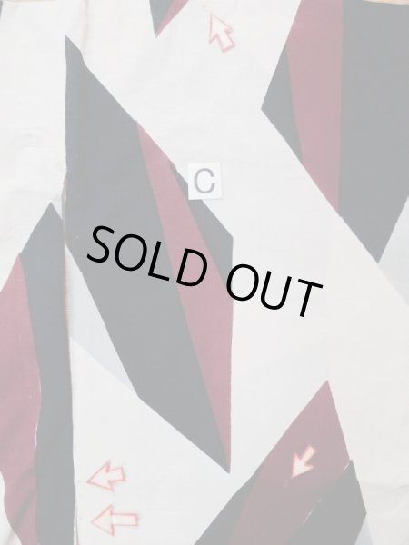 画像16: L0309J  浴衣(日本製) 女性用着物  麻   オフ ホワイト, 抽象的模様 【中古】 【USED】 【リサイクル】 ★★★☆☆ (16)