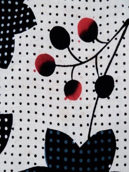 画像6: L0309K  浴衣(日本製) 女性用着物  麻   オフ ホワイト, 花 【中古】 【USED】 【リサイクル】 ★★★☆☆ (6)