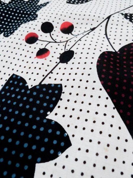 画像10: L0309K  浴衣(日本製) 女性用着物  麻   オフ ホワイト, 花 【中古】 【USED】 【リサイクル】 ★★★☆☆ (10)