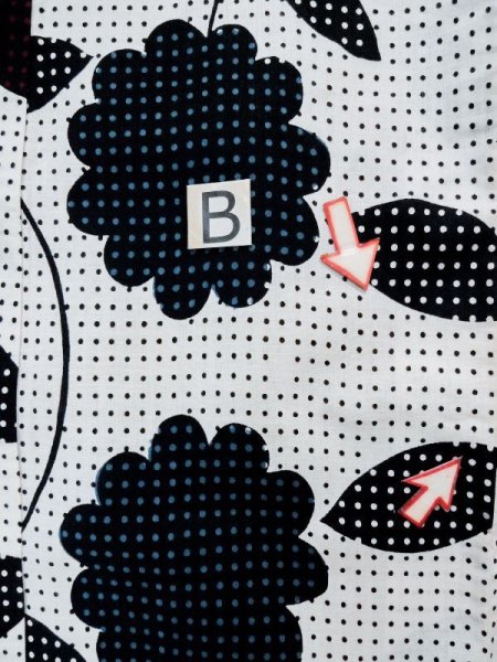 画像15: L0309K  浴衣(日本製) 女性用着物  麻   オフ ホワイト, 花 【中古】 【USED】 【リサイクル】 ★★★☆☆ (15)