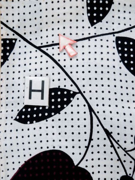 画像21: L0309K  浴衣(日本製) 女性用着物  麻   オフ ホワイト, 花 【中古】 【USED】 【リサイクル】 ★★★☆☆ (21)