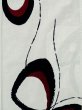画像4: L0309L  浴衣（日本製） 女性用着物  麻   オフ　ホワイト, 抽象的模様 【中古】 【USED】 【リサイクル】 ★★☆☆☆ (4)