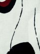 画像8: L0309L  浴衣（日本製） 女性用着物  麻   オフ　ホワイト, 抽象的模様 【中古】 【USED】 【リサイクル】 ★★☆☆☆ (8)