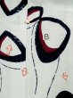画像16: L0309L  浴衣（日本製） 女性用着物  麻   オフ　ホワイト, 抽象的模様 【中古】 【USED】 【リサイクル】 ★★☆☆☆ (16)