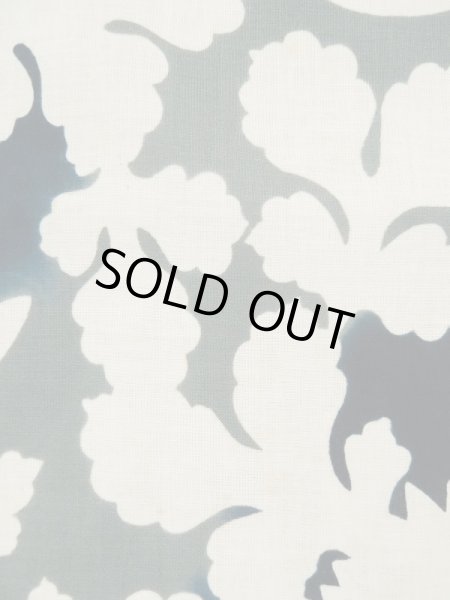 画像7: L0309M  浴衣（日本製） 女性用着物  麻   オフ　ホワイト, 花 【中古】 【USED】 【リサイクル】 ★★☆☆☆ (7)