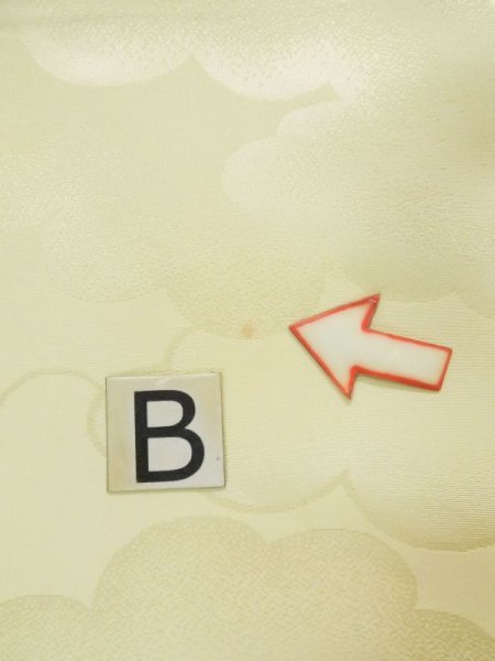 画像18: L0309R  振袖 女性用着物  シルク(正絹) スモーキーな  グリーン(緑), 梅 【中古】 【USED】 【リサイクル】 ★★★☆☆ (18)