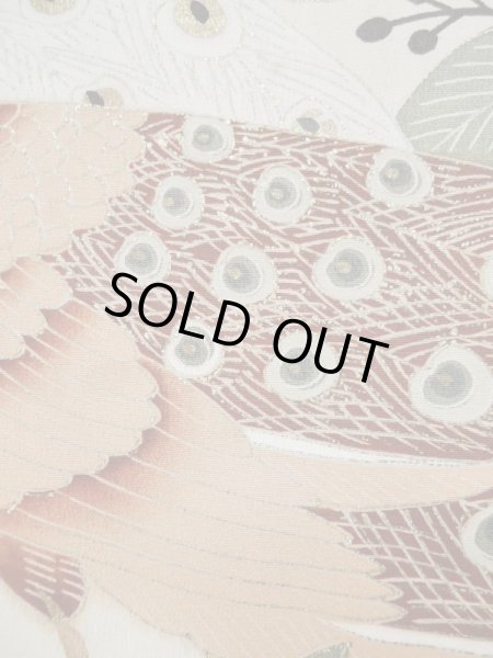 画像9: L0316A  留袖 女性用着物  シルク（正絹）   黒, 花 【中古】 【USED】 【リサイクル】 ★★☆☆☆ (9)