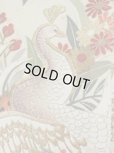 画像11: L0316A  留袖 女性用着物  シルク（正絹）   黒, 花 【中古】 【USED】 【リサイクル】 ★★☆☆☆ (11)