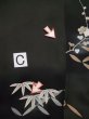 画像21: L0316B  留袖 女性用着物  シルク（正絹）   黒, 桜 【中古】 【USED】 【リサイクル】 ★☆☆☆☆ (21)