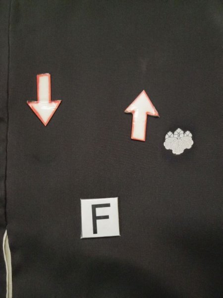 画像24: L0316B  留袖 女性用着物  シルク(正絹)   黒, 桜 【中古】 【USED】 【リサイクル】 ★☆☆☆☆ (24)