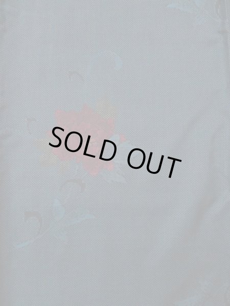 画像5: L0316J Mint  大島紬 女性用着物  シルク（正絹） スモーキーな  コーラル, 花 【中古】 【USED】 【リサイクル】 ★★★★★ (5)