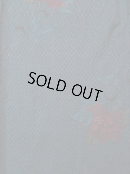 画像6: L0316J Mint  大島紬 女性用着物  シルク（正絹） スモーキーな  コーラル, 花 【中古】 【USED】 【リサイクル】 ★★★★★ (6)