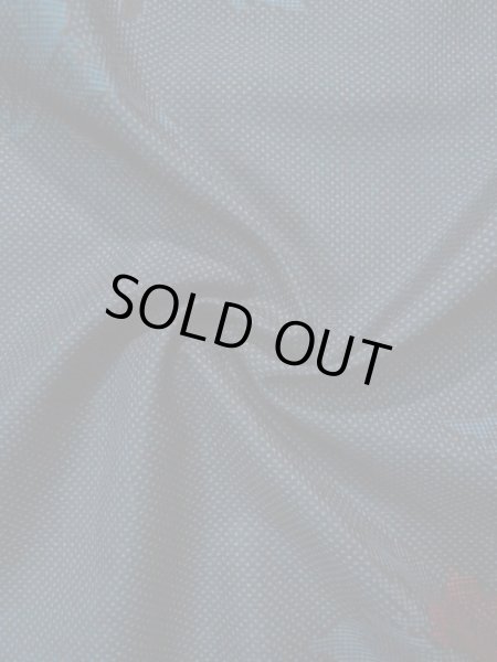 画像12: L0316J Mint  大島紬 女性用着物  シルク（正絹） スモーキーな  コーラル, 花 【中古】 【USED】 【リサイクル】 ★★★★★ (12)