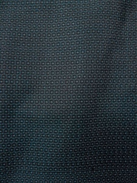 画像5: L0316O  男性用着物 男性用着物  シルク（正絹）   青, 亀甲 【中古】 【USED】 【リサイクル】 ★★★☆☆ (5)