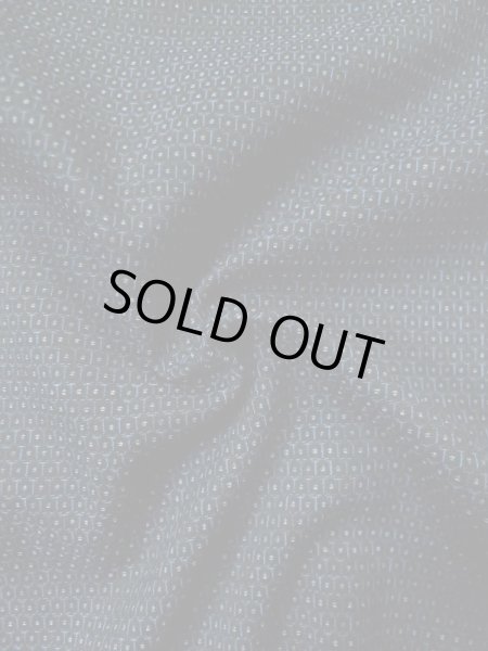 画像9: L0316R  男性用着物 男性用着物  ウール   青, 亀甲 【中古】 【USED】 【リサイクル】 ★★☆☆☆ (9)