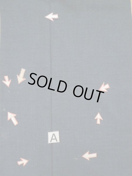 画像12: L0316R  男性用着物 男性用着物  ウール   青, 亀甲 【中古】 【USED】 【リサイクル】 ★★☆☆☆ (12)