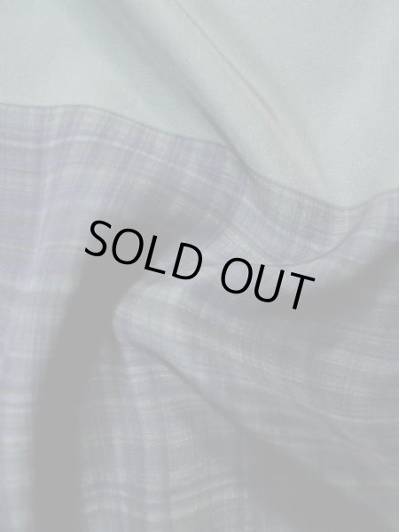 画像10: L0316S  男性用襦袢 男性用着物  シルク(正絹) 甘い  グレー(灰色), 線 【中古】 【USED】 【リサイクル】 ★★★☆☆ (10)