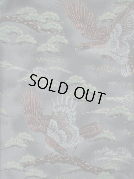 画像3: L0316T Mint  男性用襦袢 男性用着物 袖、衿のみしつけあり モスリン 甘い  コーラル, 松/松葉 【中古】 【USED】 【リサイクル】 ★★★★★ (3)