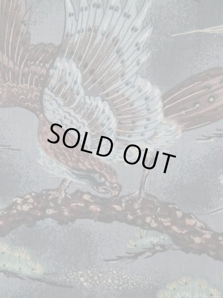 画像7: L0316T Mint  男性用襦袢 男性用着物 袖、衿のみしつけあり モスリン 甘い  コーラル, 松/松葉 【中古】 【USED】 【リサイクル】 ★★★★★ (7)