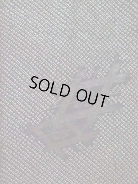 画像4: L0318D  羽織 女性用着物  シルク(正絹)   黒, 菱 【中古】 【USED】 【リサイクル】 ★★☆☆☆ (4)