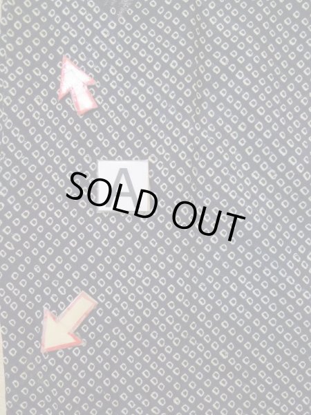 画像15: L0318D  羽織 女性用着物  シルク(正絹)   黒, 菱 【中古】 【USED】 【リサイクル】 ★★☆☆☆ (15)