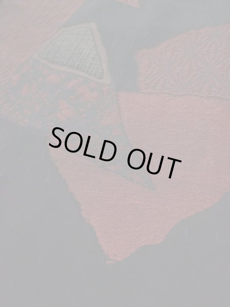 画像12: L0318H  羽織 女性用着物  シルク（正絹）   黒, 線 【中古】 【USED】 【リサイクル】 ★★★☆☆ (12)