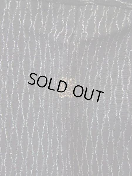 画像3: L0318K  羽織 女性用着物  シルク(正絹)   黒, 花 【中古】 【USED】 【リサイクル】 ★★★☆☆ (3)