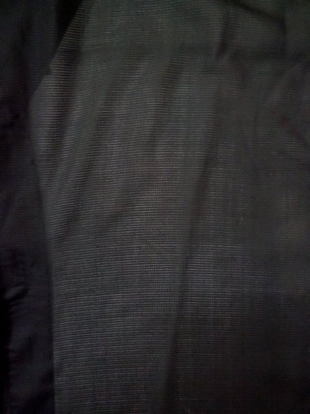 画像3: L0318S  男性用羽織 男性用着物  シルク(正絹)   黒,  【中古】 【USED】 【リサイクル】 ★☆☆☆☆ (3)