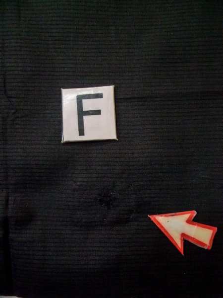 画像17: L0318S  男性用羽織 男性用着物  シルク(正絹)   黒,  【中古】 【USED】 【リサイクル】 ★☆☆☆☆ (17)