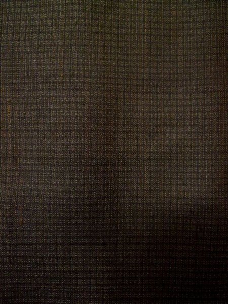 画像5: L0318T  男性用羽織 男性用着物 裏地:本 シルク(正絹) 淡い  茶色, チェック柄 【中古】 【USED】 【リサイクル】 ★★☆☆☆ (5)