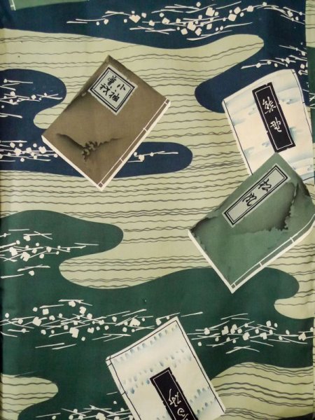 画像11: L0318T  男性用羽織 男性用着物 裏地:本 シルク(正絹) 淡い  茶色, チェック柄 【中古】 【USED】 【リサイクル】 ★★☆☆☆ (11)