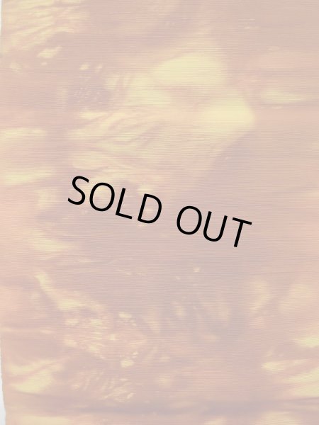 画像5: L0323T 八寸(袋名古屋)帯 女性用着物 シルク(正絹) 淡い  イエロー(黄色) ぼかし 【中古】 【USED】 【リサイクル】 ★★★★☆ (5)