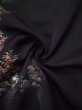 画像13: L0324G  羽織 女性用着物  シルク（正絹）   黒, 花 【中古】 【USED】 【リサイクル】 ★★★☆☆ (13)