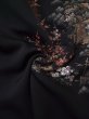 画像14: L0324G  羽織 女性用着物  シルク（正絹）   黒, 花 【中古】 【USED】 【リサイクル】 ★★★☆☆ (14)