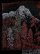 画像7: L0324N  羽織 女性用着物  シルク（正絹）   黒, 風景 【中古】 【USED】 【リサイクル】 ★★★☆☆ (7)