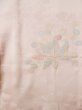 画像4: L0324R  羽織 女性用着物  シルク（正絹） スモーキーな クリーミーな カーキ, 菊 【中古】 【USED】 【リサイクル】 ★☆☆☆☆ (4)