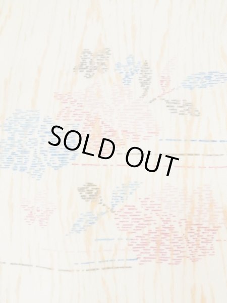 画像6: L0330D  羽織 女性用着物  化繊   クリーム, 花 【中古】 【USED】 【リサイクル】 ★★☆☆☆ (6)