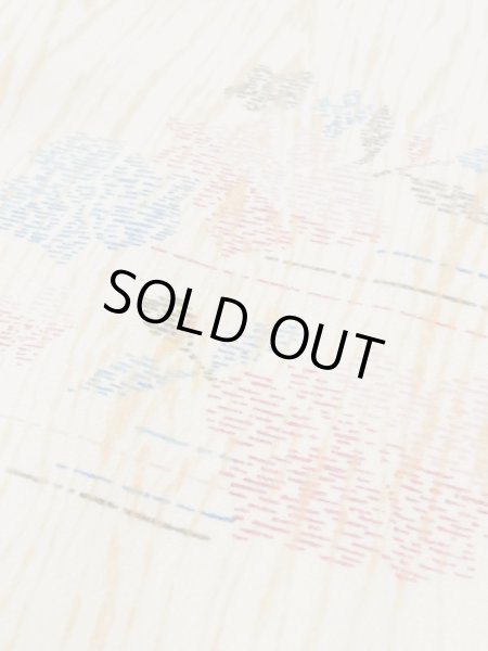 画像10: L0330D  羽織 女性用着物  化繊   クリーム, 花 【中古】 【USED】 【リサイクル】 ★★☆☆☆ (10)