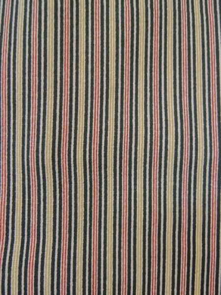 画像6: L0330F  羽織 女性用着物  シルク(正絹)   ゴールド(金), 縞 【中古】 【USED】 【リサイクル】 ★★★☆☆ (6)